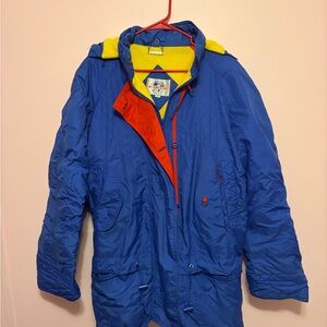 Vintage McGregor Color Block Puffer Jacket with Red and Yellow Details